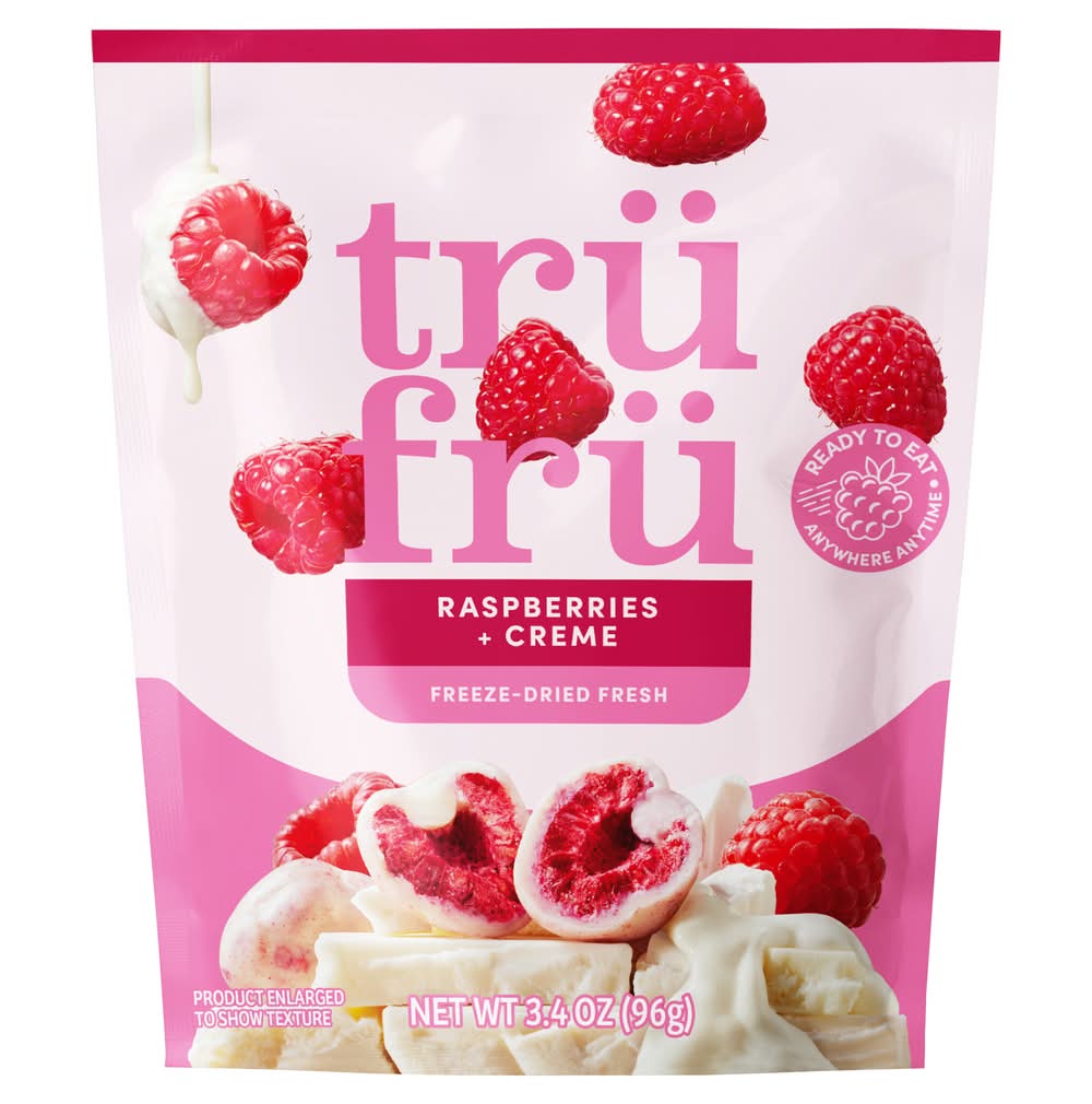 Trü Frü Freeze Dried Fresh Raspberries With Crème (3.4 oz)