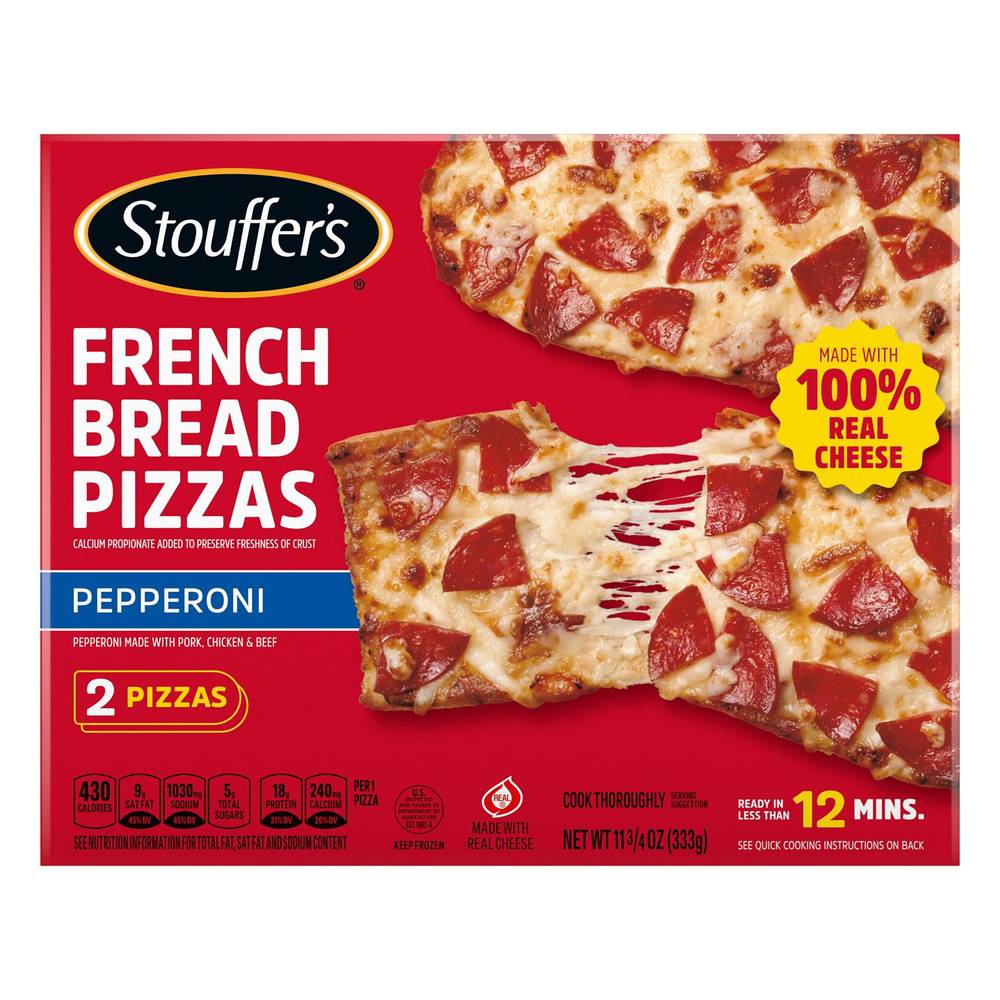 Stouffer'S, Pepperoni French Bread Frozen Pizza, 11.25 Oz