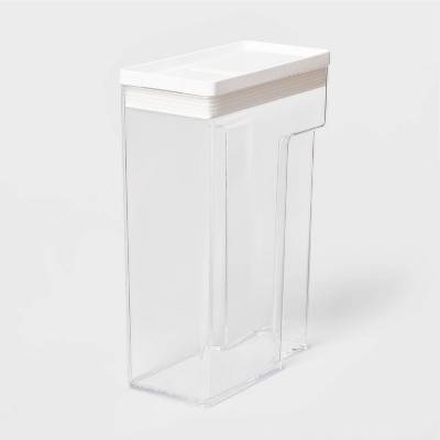 Brightroom Dry Food Plastic Storage Container, White-Clear