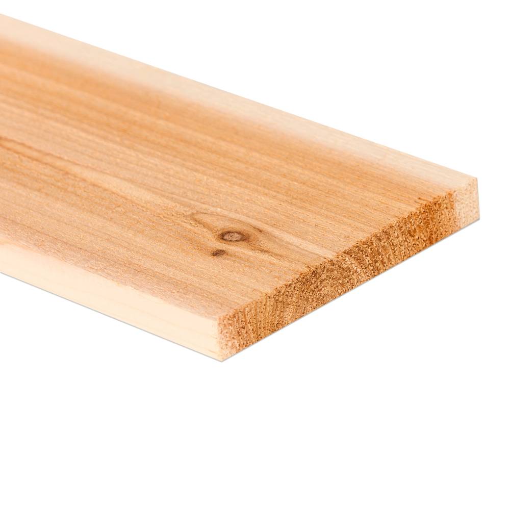 1-in x 6-in x 12-ft S1S2E Cedar Common Board | RCB210612