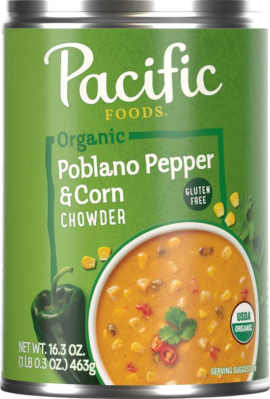 Pacific Foods Organic Poblano Pepper and Corn Chowder