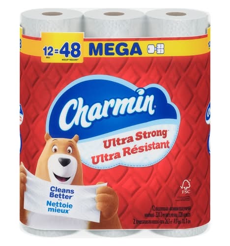 Charmin Ultra Strong & Résistant Mega 2-ply Toilet Paper (12 ct)