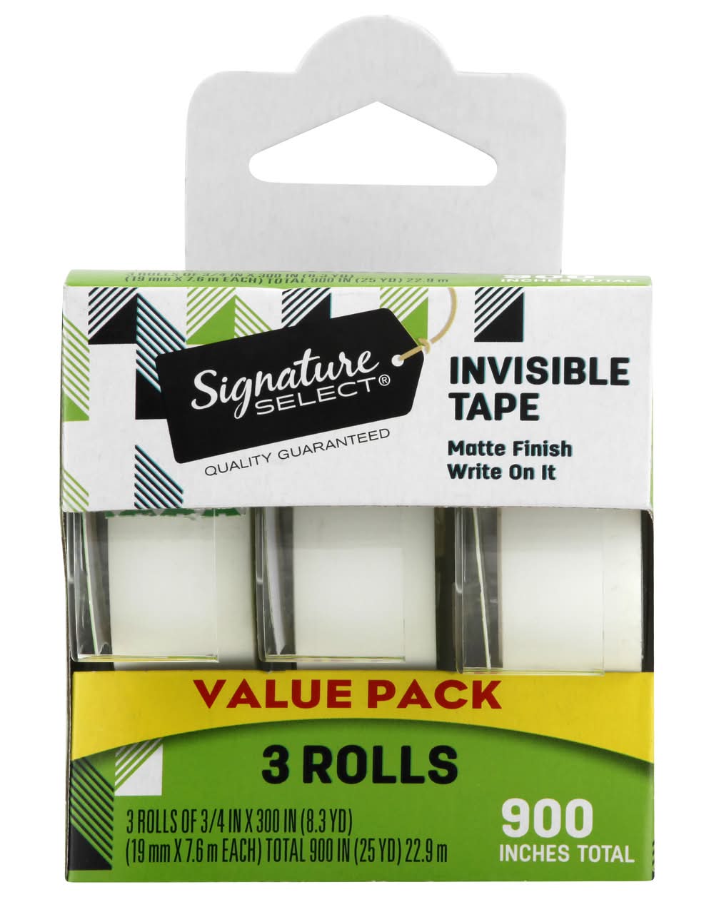 Signature Select Matte Finish Invisible Tape Value pack (2.7 oz)