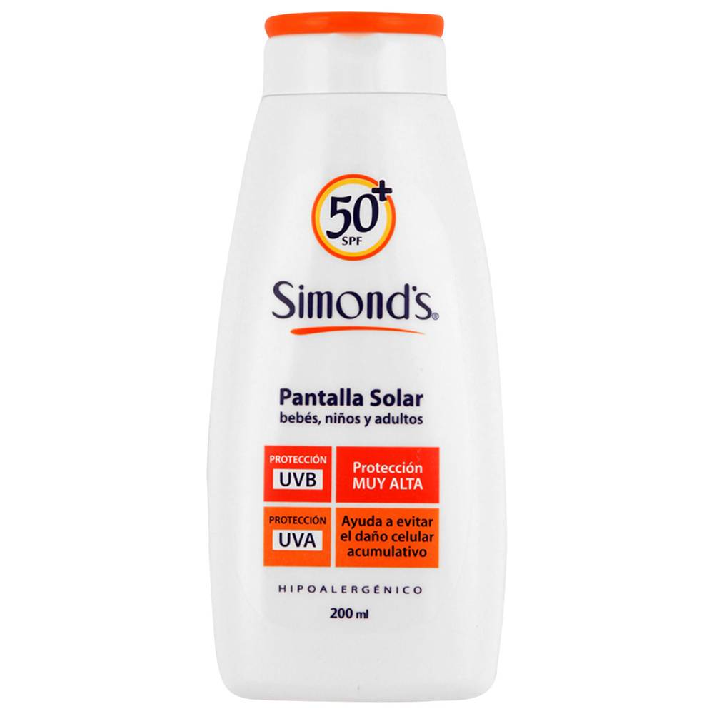 Simond's pantalla solar spf 50+ (200ml)