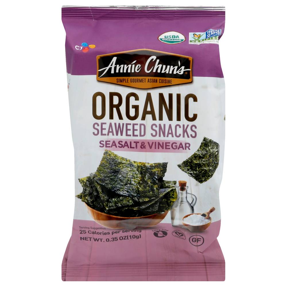 Annie Chun's Organic Sea Salt & Vinegar Seaweed Snacks (0.4 oz)