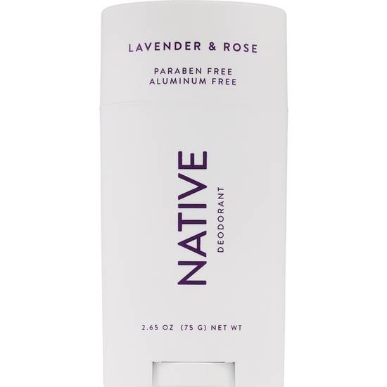 Native Lavender & Rose Deodorant, 2.65oz 