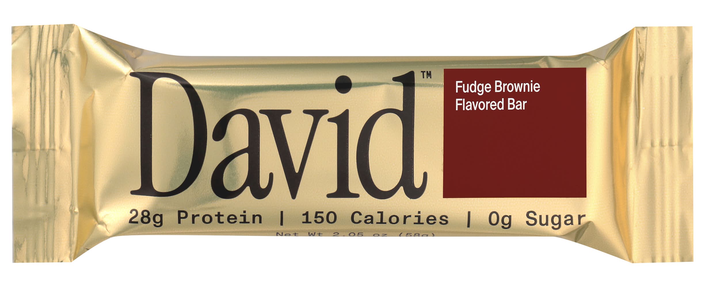 David Protein Bar, Fudge Brownie (2.19 oz)