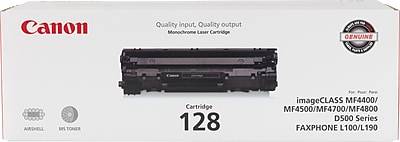 Canon 128 Black Standard Yield Toner Cartridge (3500B001AA)