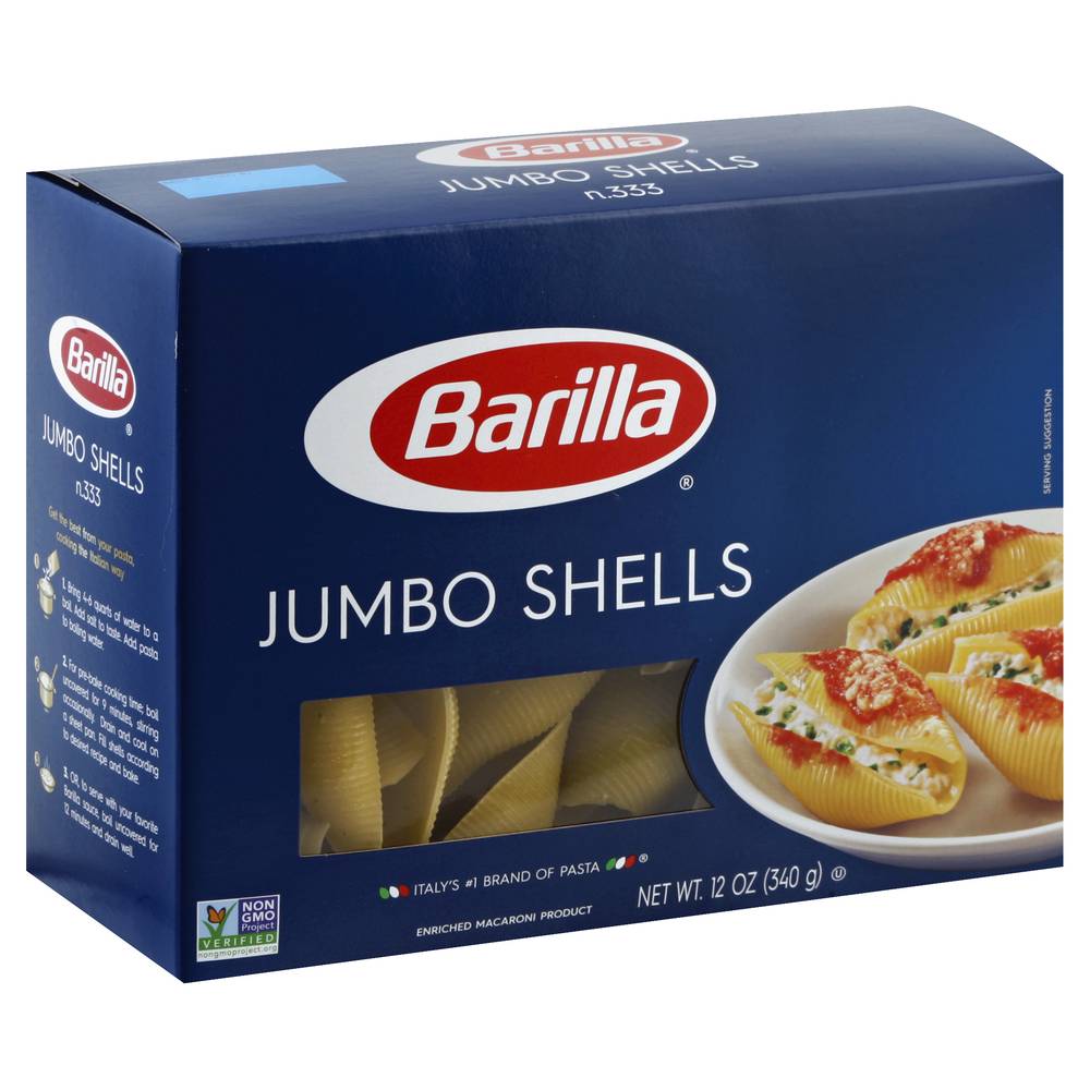 Barilla Classic Jumbo Shells Pasta (12 oz)