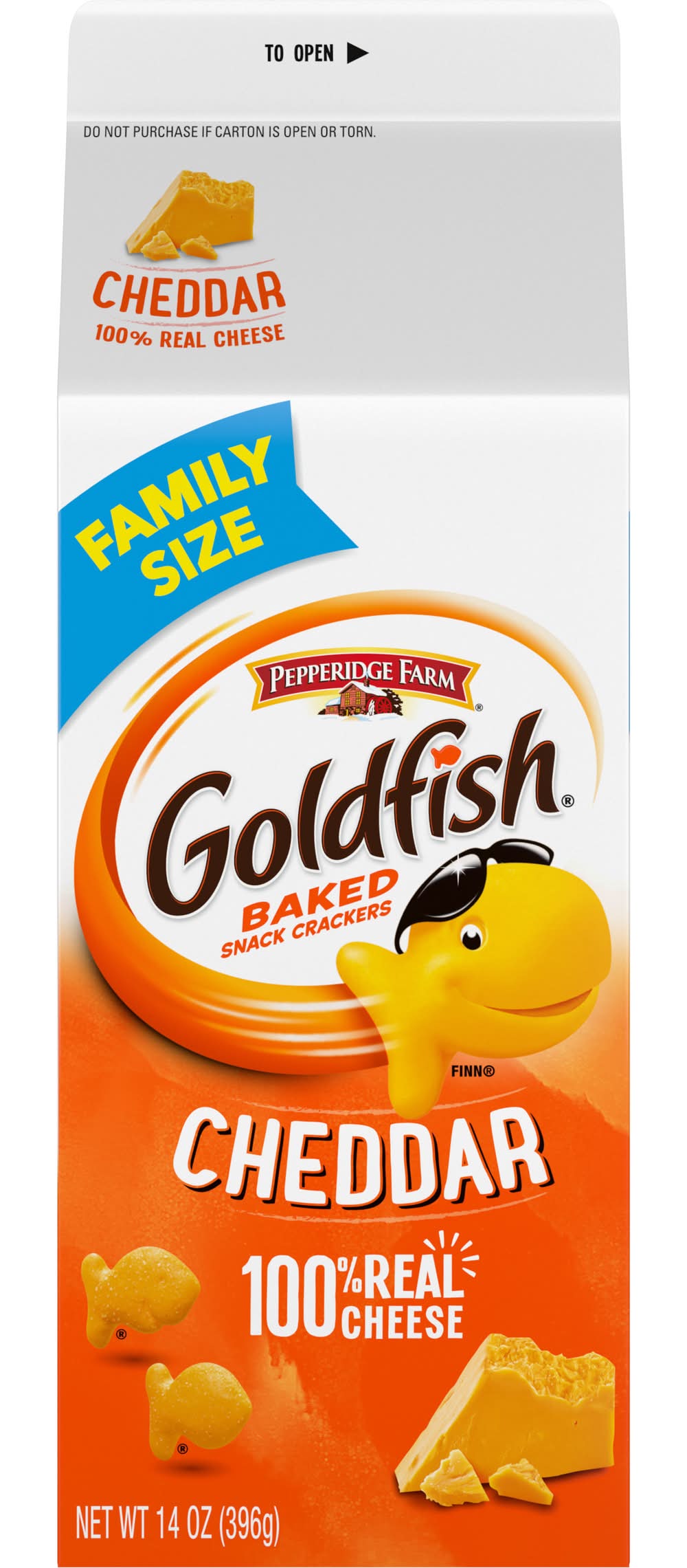Goldfish Baked Snack Crackers Family Size, Cheddar (14 oz)