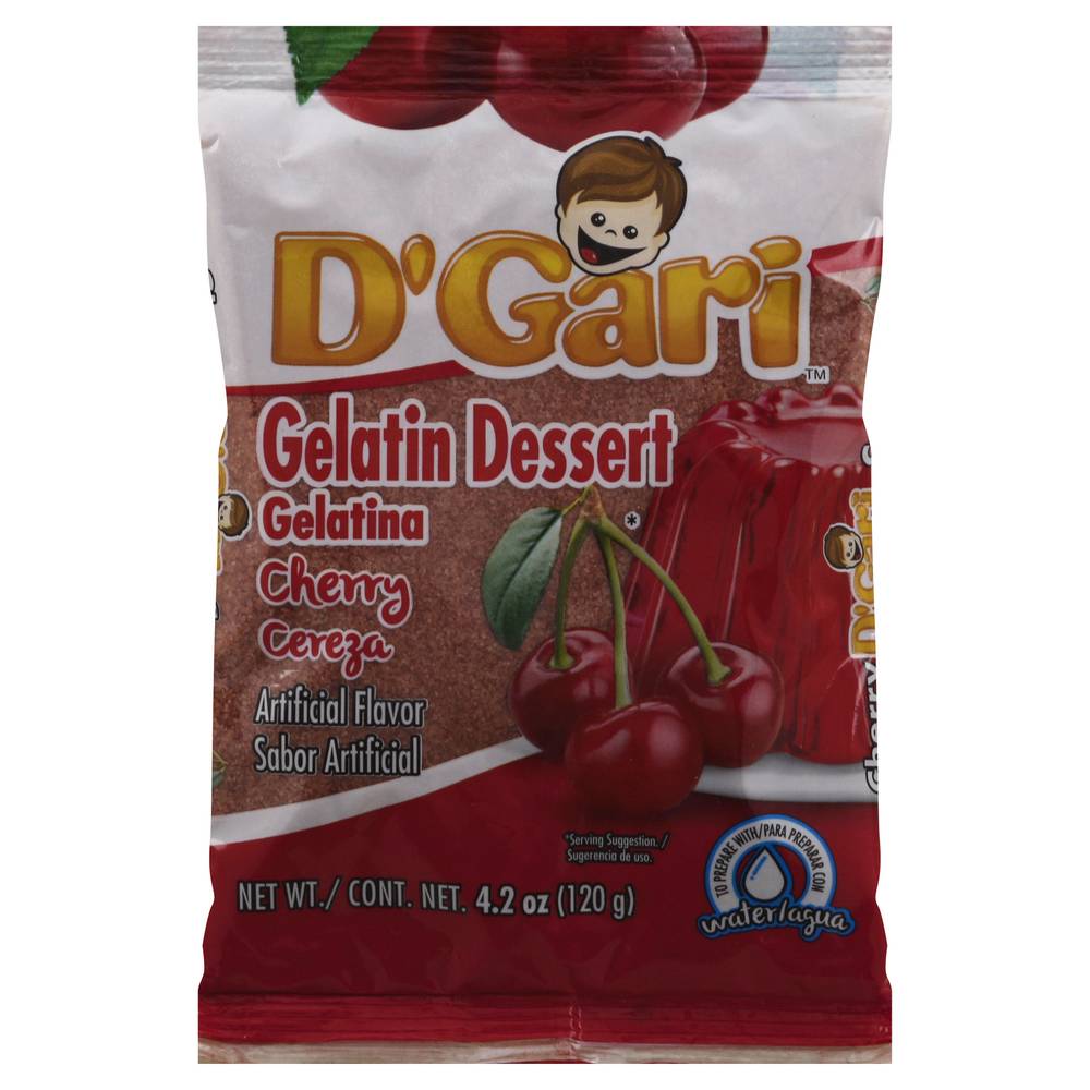 D'Gari Cherry Gelatin Dessert (4.2 oz)