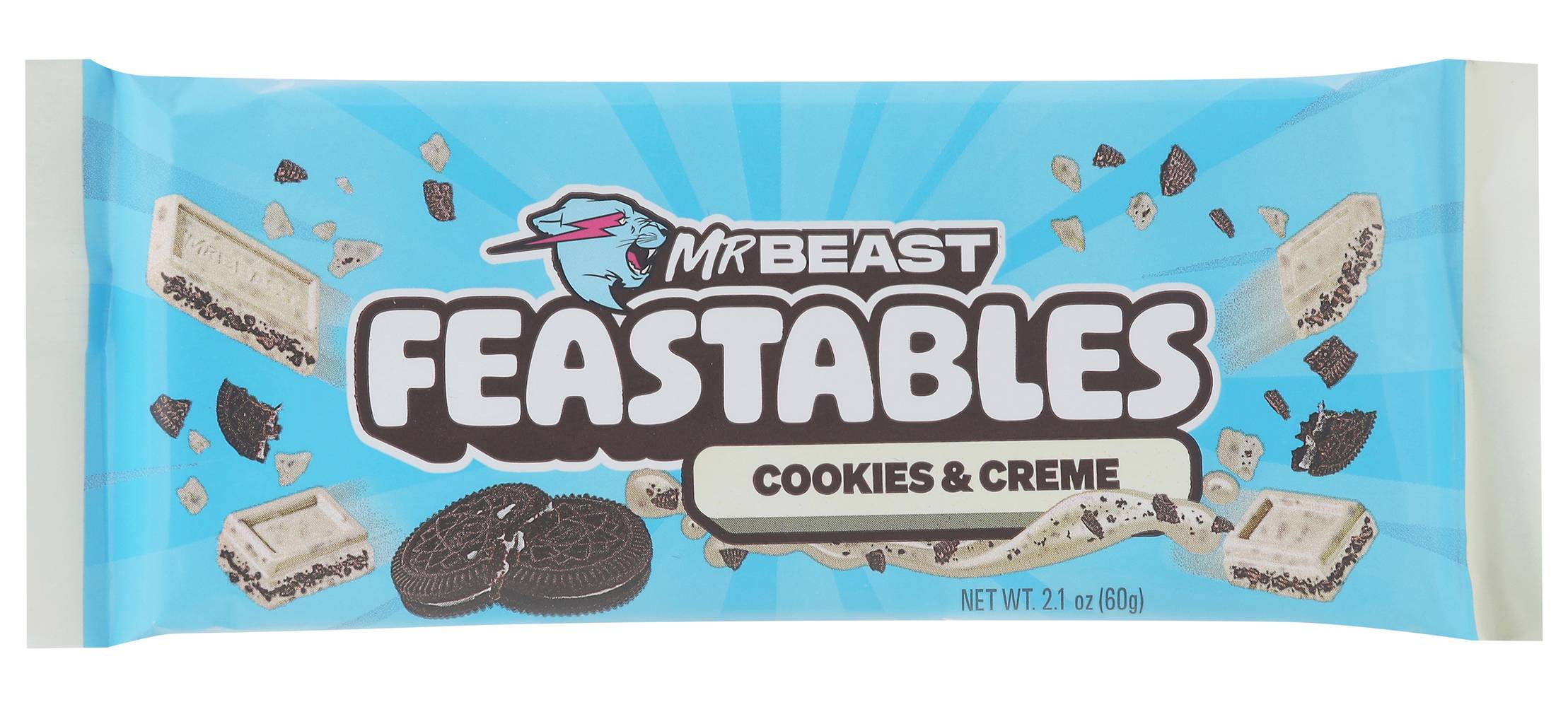 Feastables Mrbeast Bar, Cookies & Creme (2.1 oz)