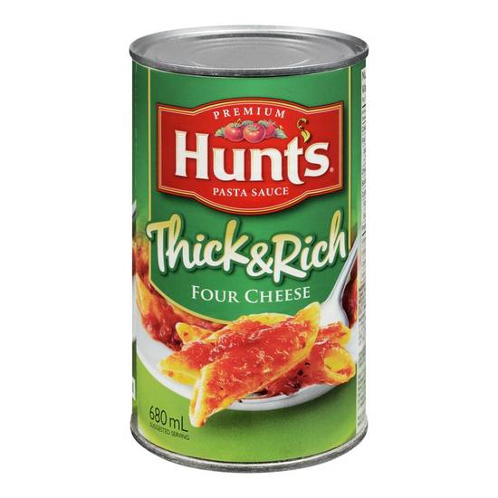 Hunt's Thick & Rich Pasta Sauce, Four Cheese (680 ml)