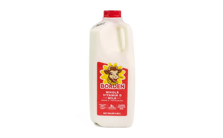 Borden Whole Milk, Half Gallon