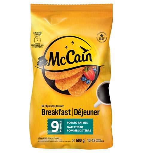 McCain Breakfast 9 Minute Potato Patties (600 g)