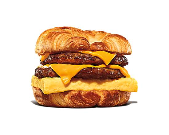 Double Sausage, Egg & Cheese Croissan'wich