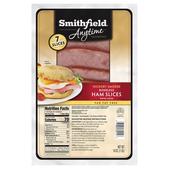 Smithfield Hickory Smoked Boneless Ham Slices