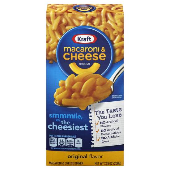 Kraft Original Flavor Macaroni Cheese Dinner