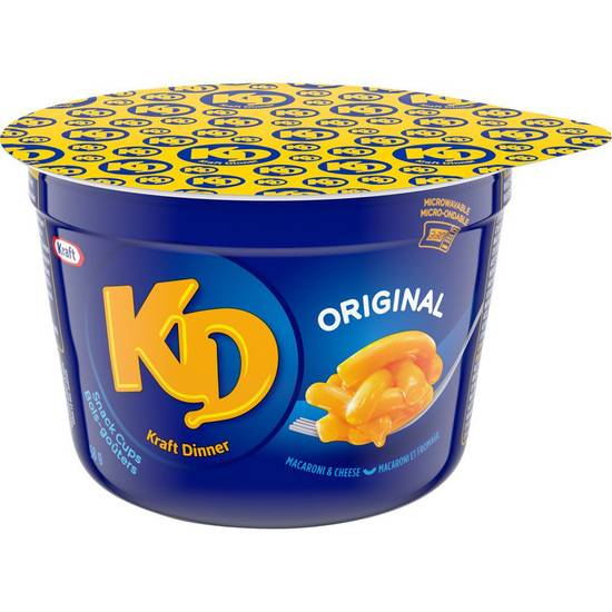 Kraft dinner bols-goûters de macaroni et fromage - original macaroni & cheese (58 g)