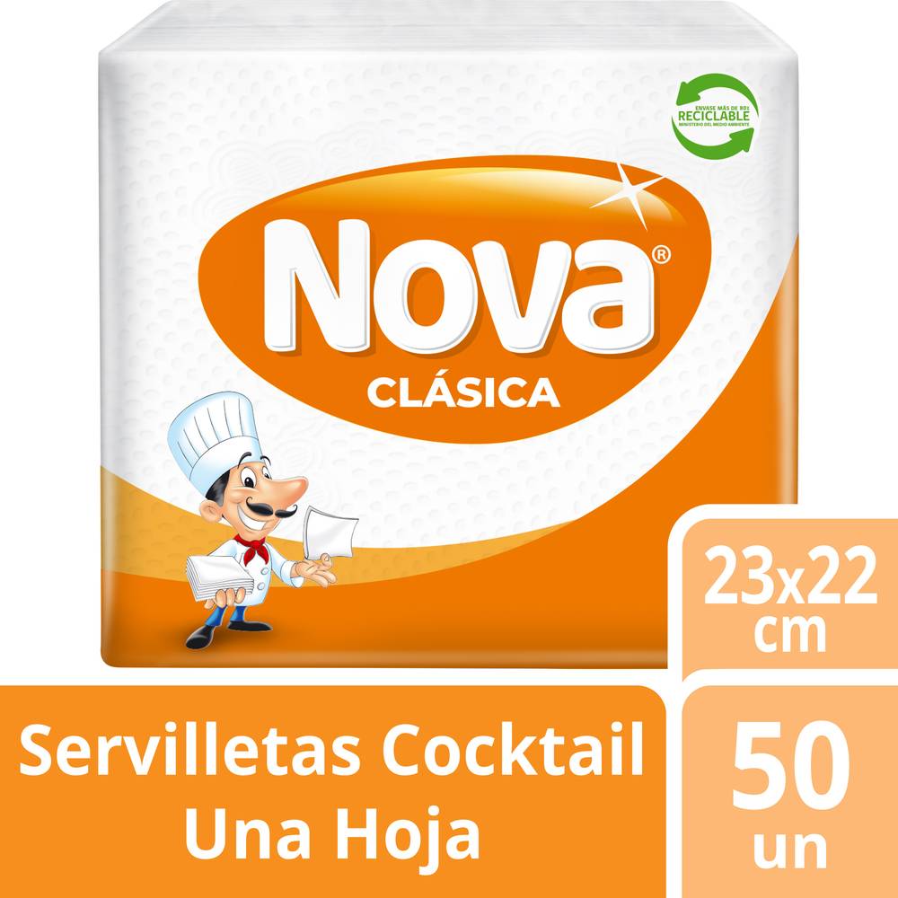 Nova · Servilleta cóctel (50 un)