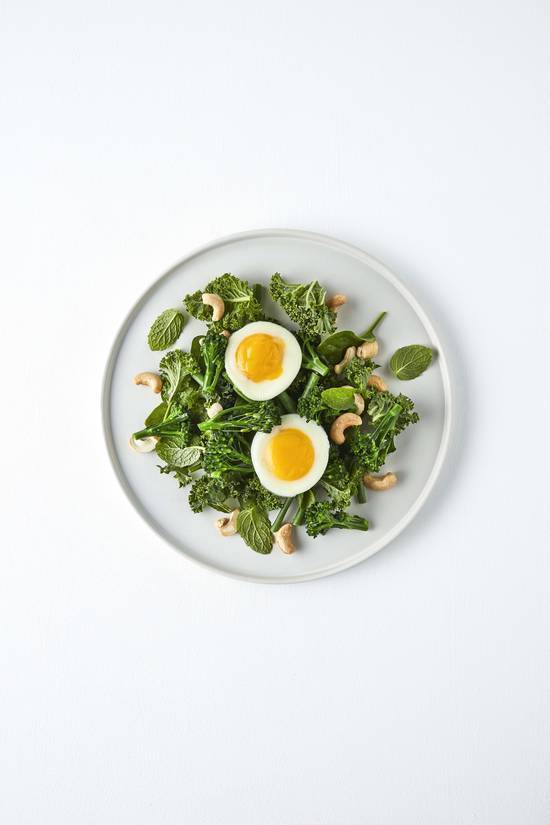 Poached Eggs on Greens