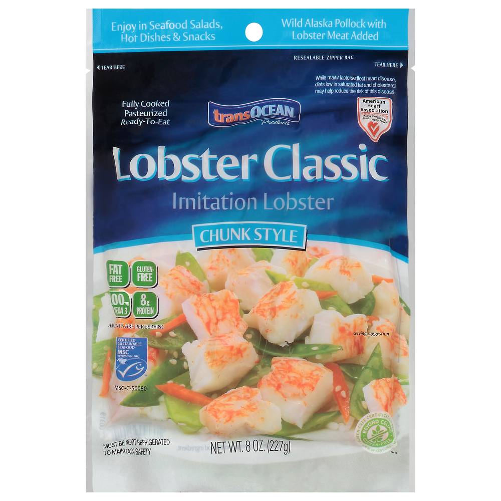 Transocean Classic Chunk Style Imitation Lobster (8 oz)