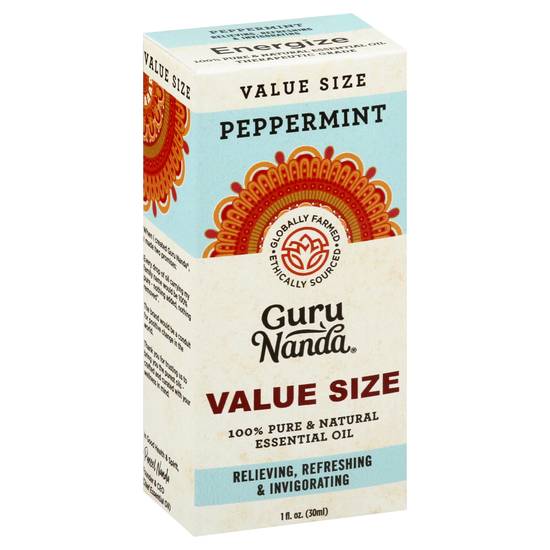 Gurunanda Pure & Natural Energize Peppermint Essential Oil