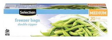 Selection sacs de congélation moyens (20 un) - medium freezer bags (20 units)