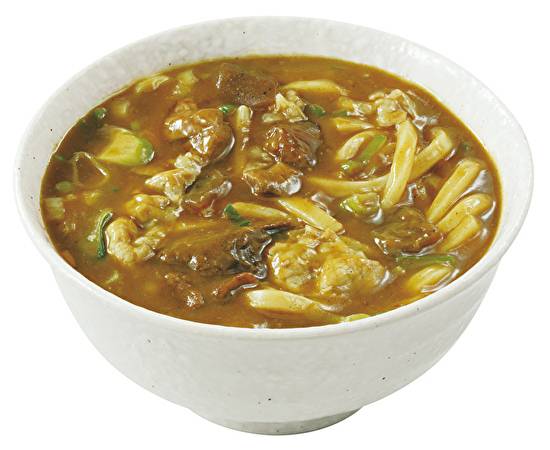 牛すじ煮込みカレーうどん Curry udon with Gyu-suji nikomi (Stewed beef tendon)