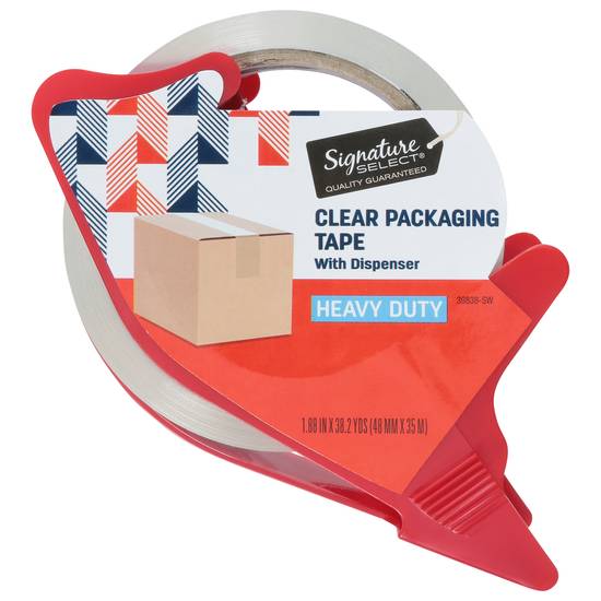 Signature Select Heavy Duty With Dispenser Clear Packaging Tape