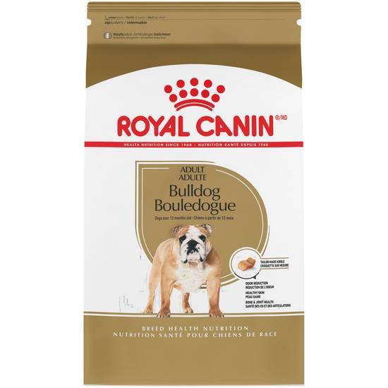 Royal Canin Breed Health Nutrition Bulldog Adult Dry Dog Food (17 lbs)