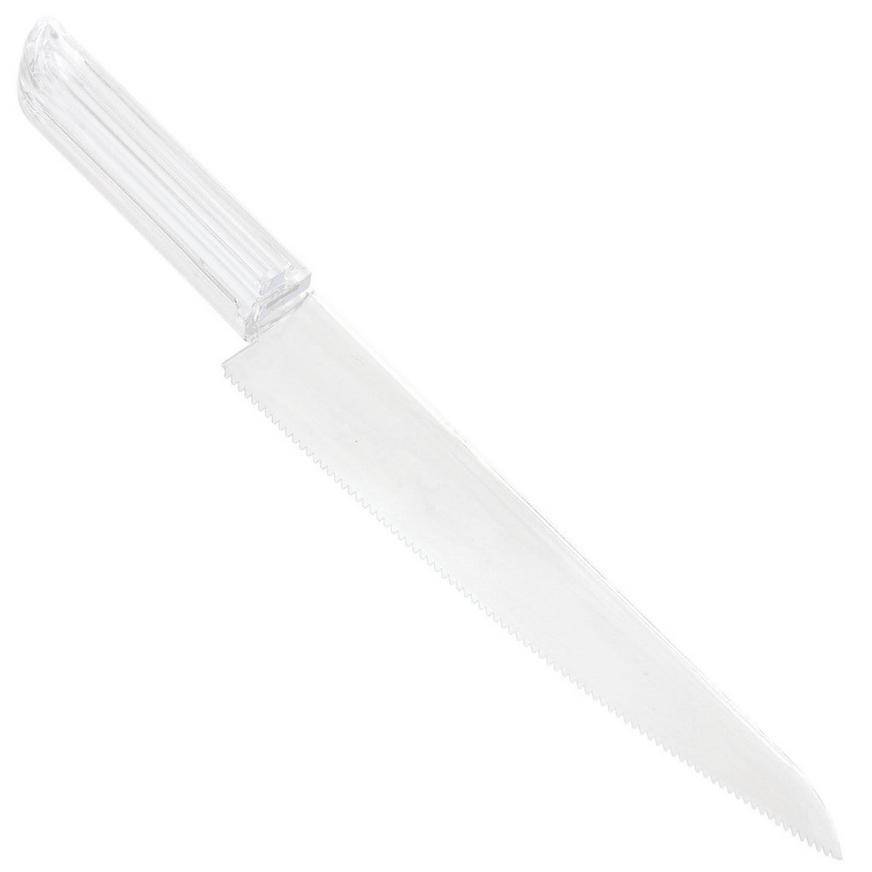 Party City Plastic Cake Knife, Clear