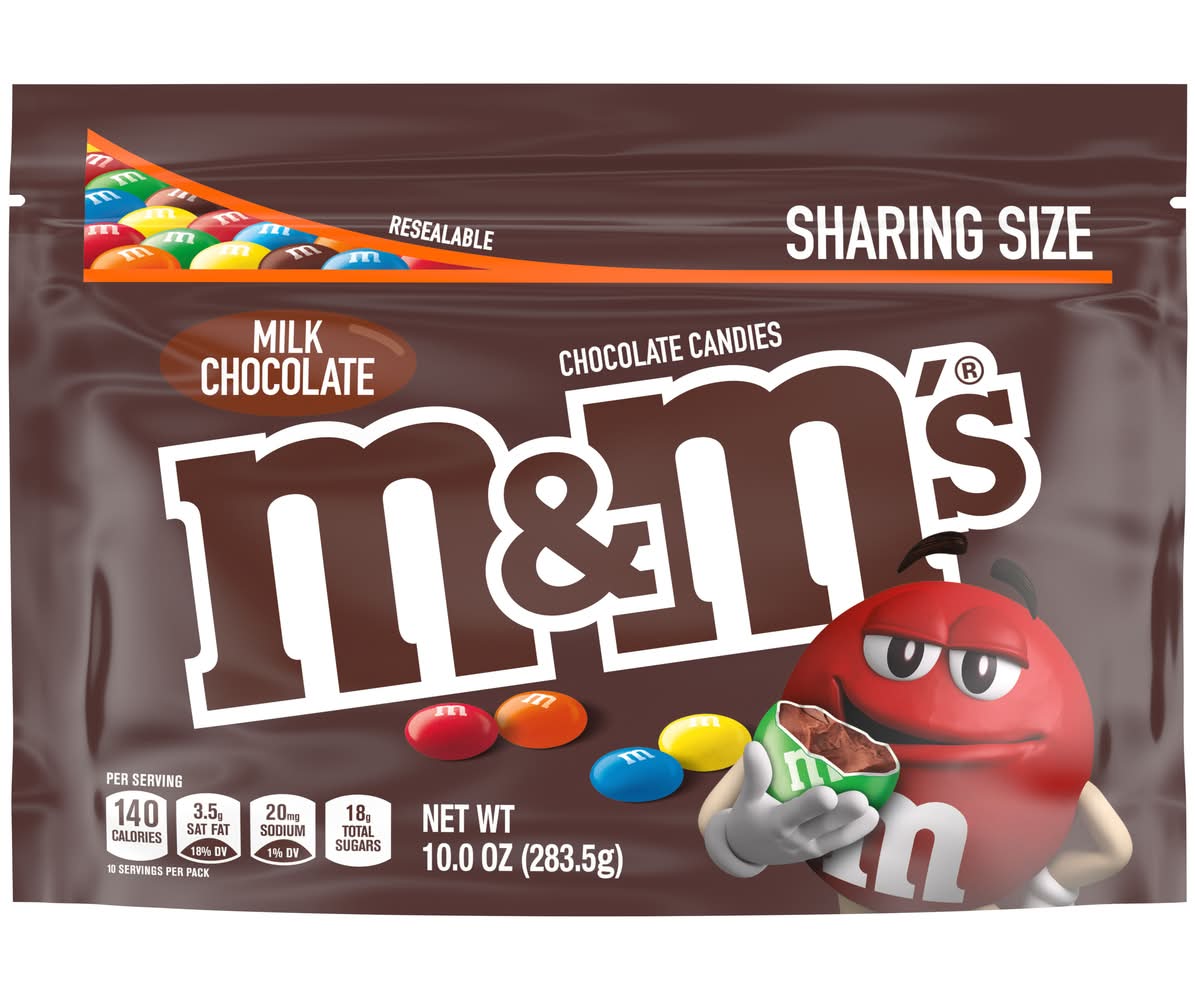 M&M's Sharing Size Milk Chocolate Candies (10 oz)