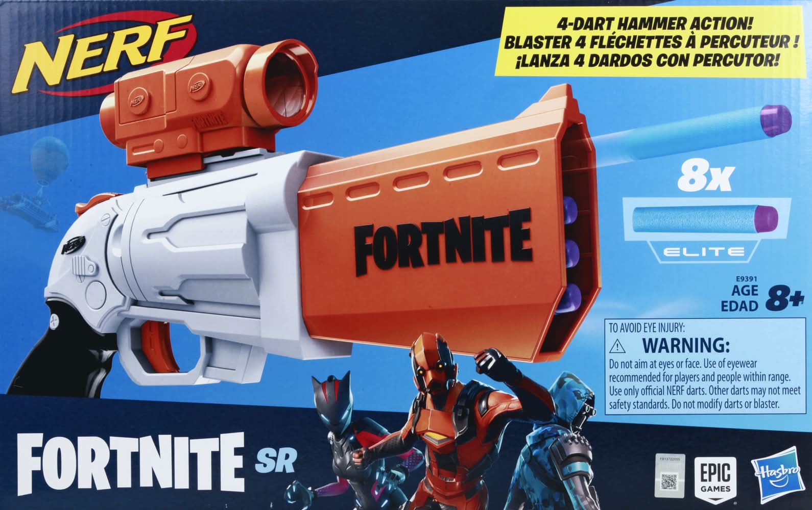 Nerf Fortnite Sr Blaster Toy, 8+years