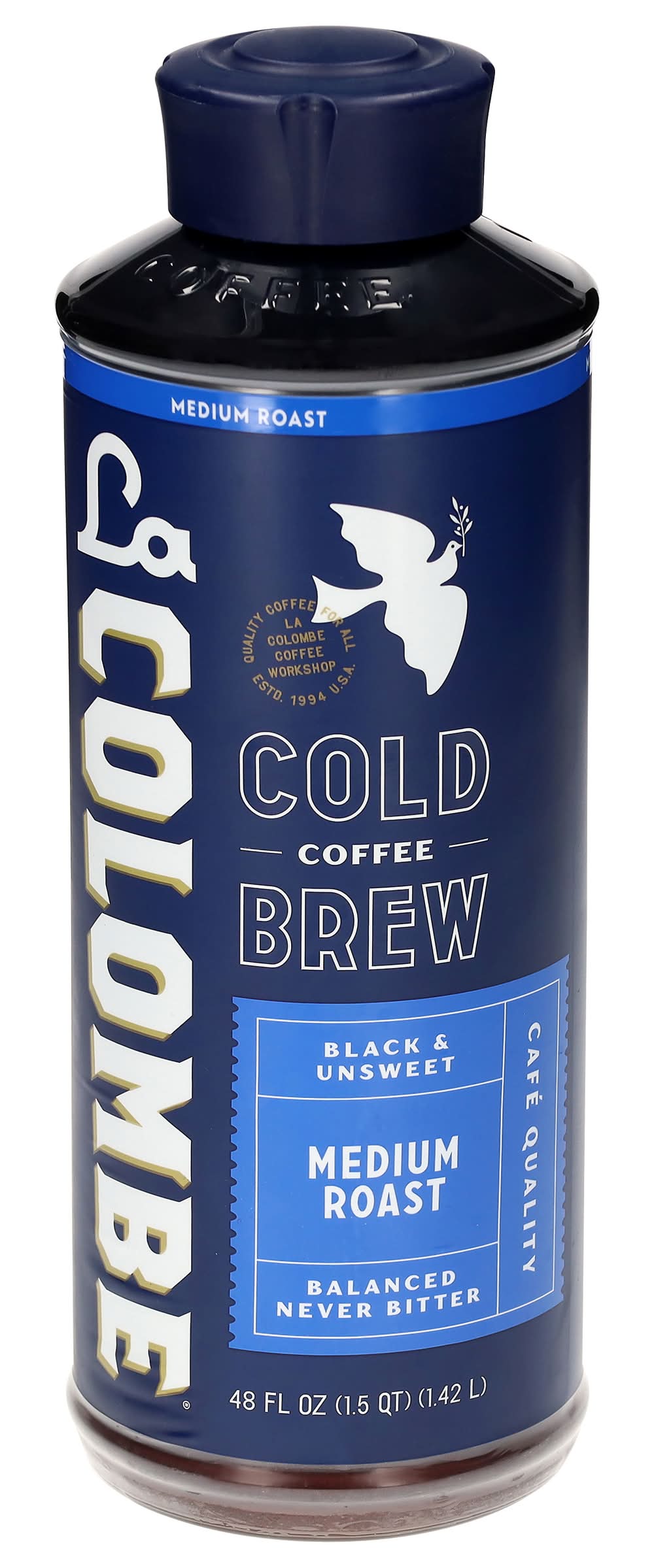 La Colombe Black & Unsweet Medium Roast Cold Brew Coffee (48 fl oz)
