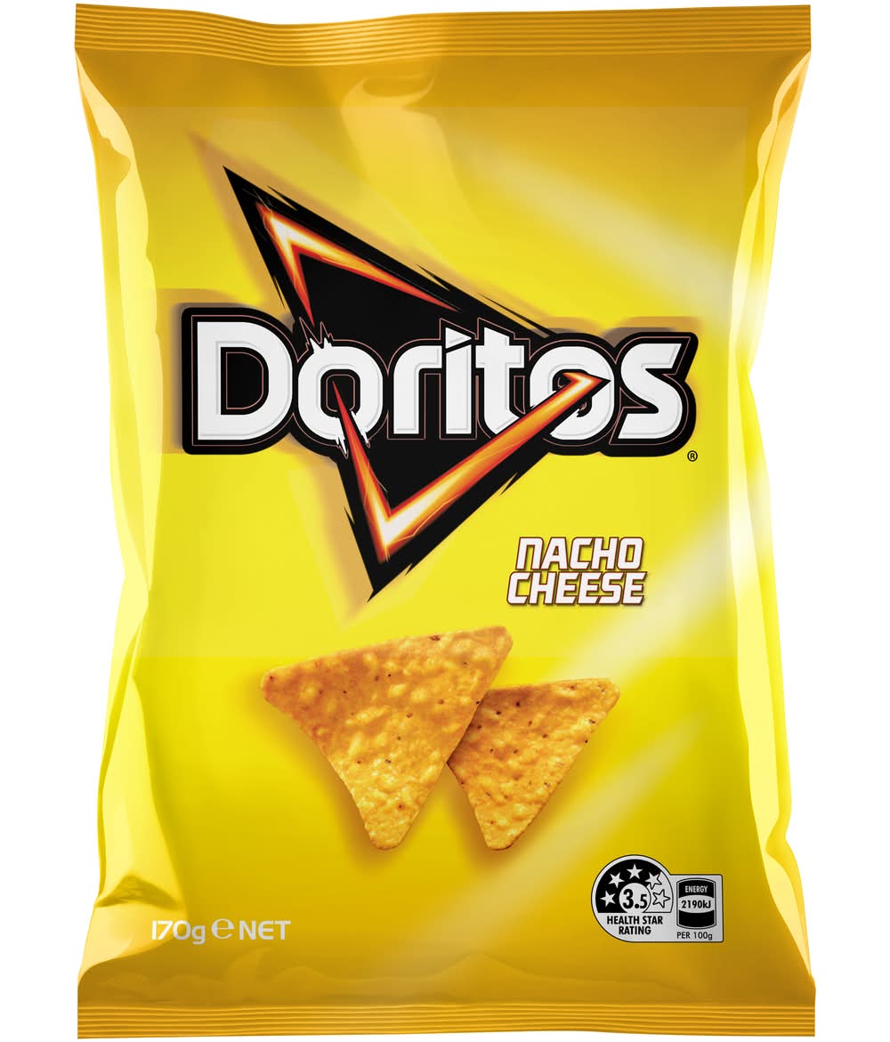 Doritos Corn Chips, Nacho Cheese (170g)