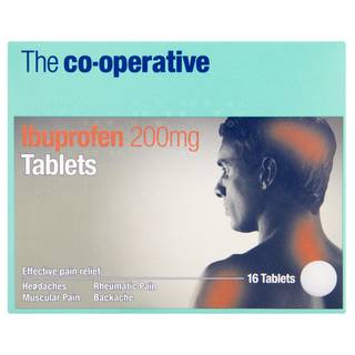 The Co-operative Ibuprofen 200mg Tablets 16 Tablets