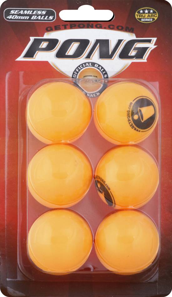 Pong Seamless 40 mm Balls (6 ct)