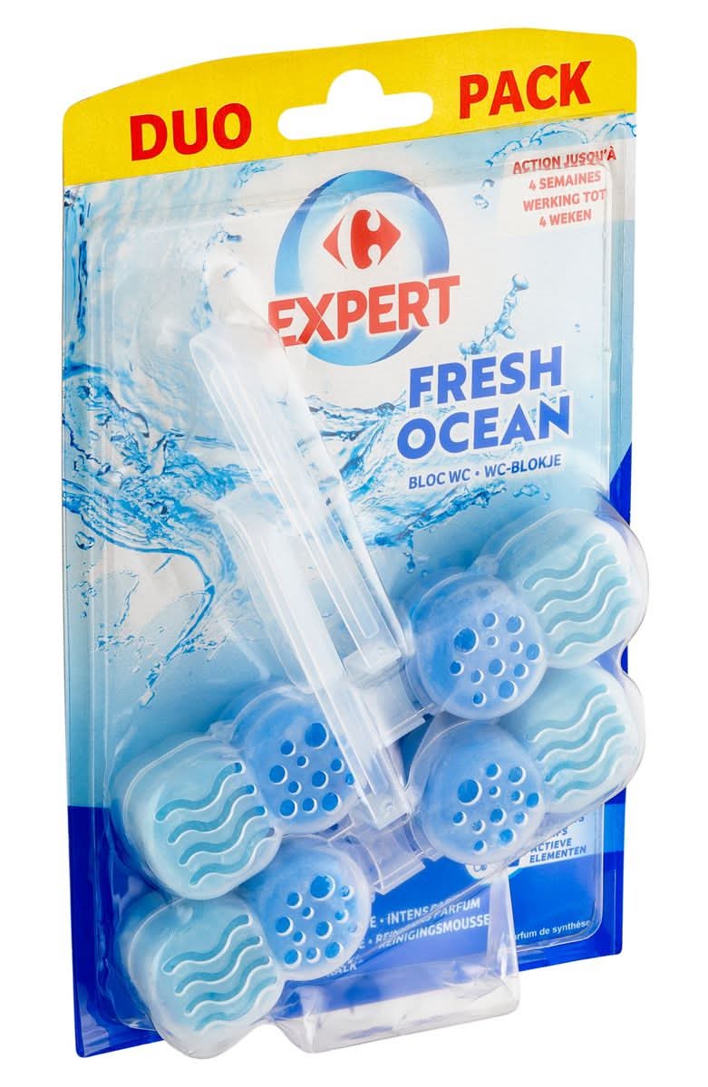Carrefour Expert Fresh Ocean Bloc WC Duo Pack 2 x 48 g