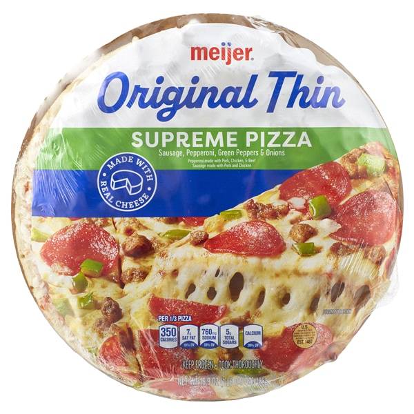 Meijer Original Thin Supreme Pizza (16.9 oz)
