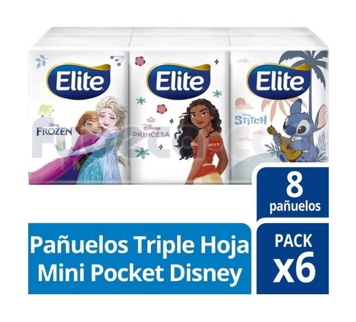 Panuelos Faciales Elite Compacto Disney X 6