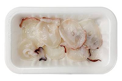 MP包装　水たこ湯引きスライス　１パック(60ｇ～100ｇの間でお届け)
