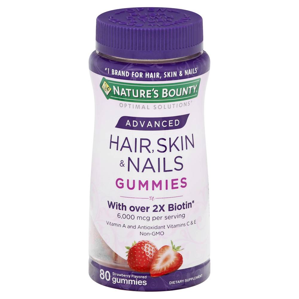 Nature's Bounty Advanced Hair Skin Nails Gummy (80 ct)