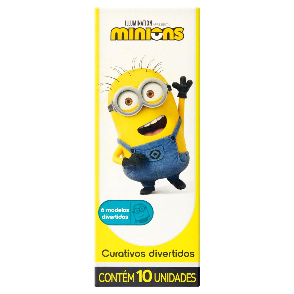 Cremer curativos flexíveis minions (10 unidades)