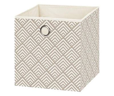 Real Living Aztec Fabric Bin (gray-white)