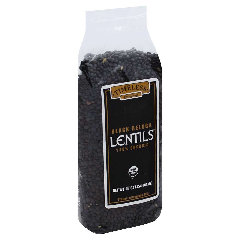 Timeless 100% Organic Black Beluga Lentils