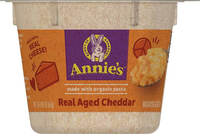 Annie's Microwavable Mac & Cheese With Organic Pasta Cup (real aged cheddar)