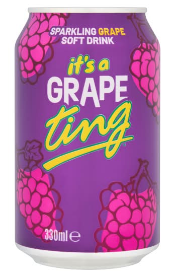 Ting Grape, Sparkling Soft Drink (330ml)