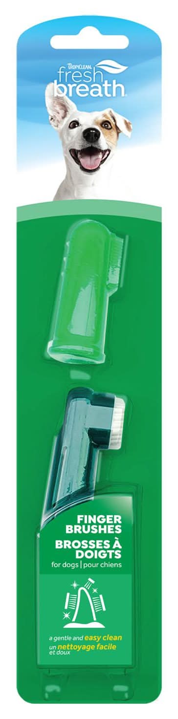 TropiClean Fresh Breath Finger Brush, 2 pc