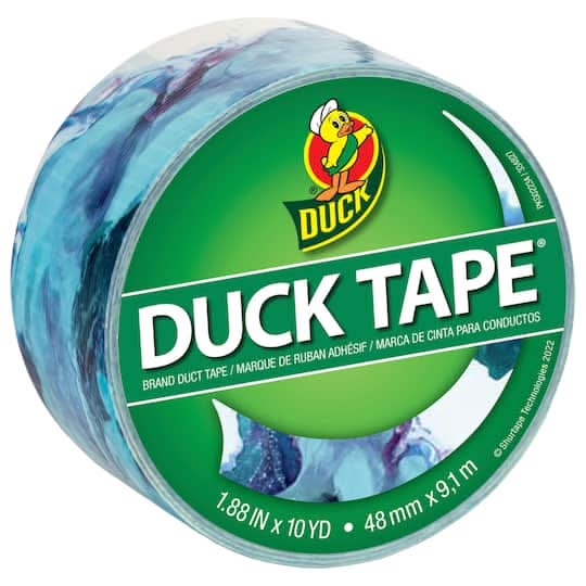 Duck Tape Prints, 1.88" x 10 yd, Blue Marble